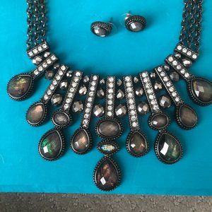 Statement Neckless and Stud Earrings